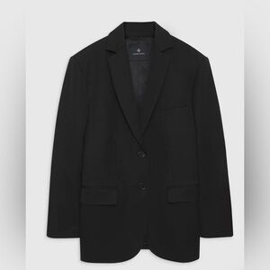 Classic Black Women's Double-Breasted Blazer